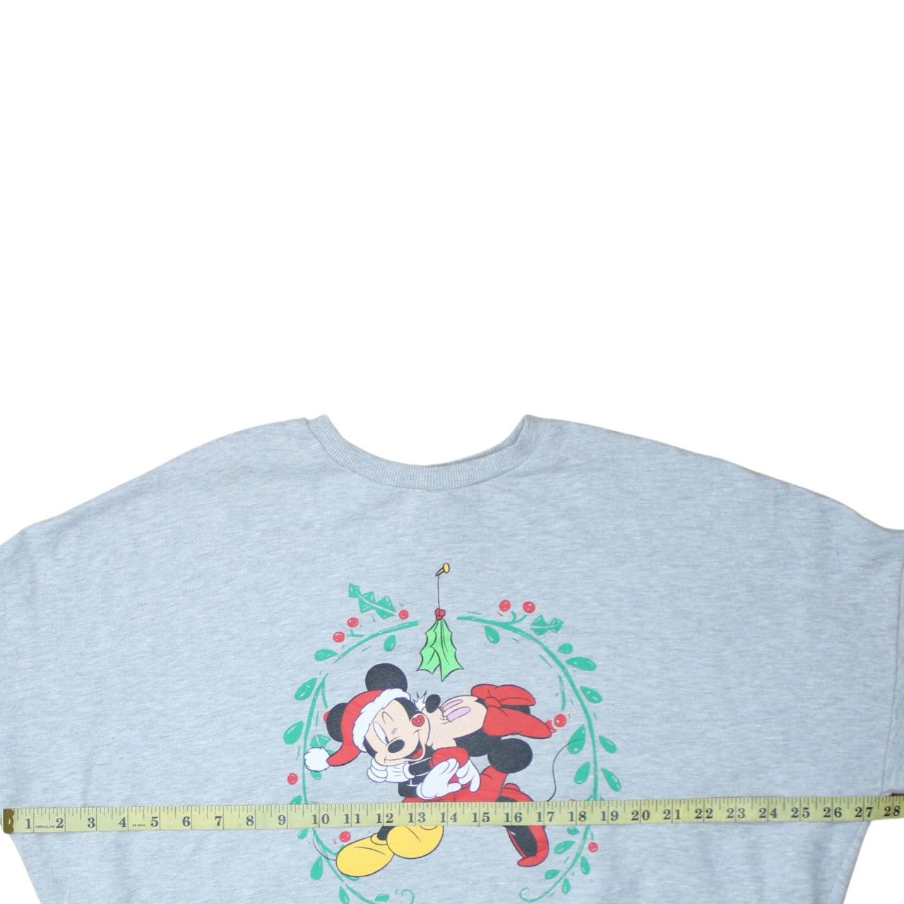 F&F Disney Women Grey Christmas Mickey Sweatshirt UK 14