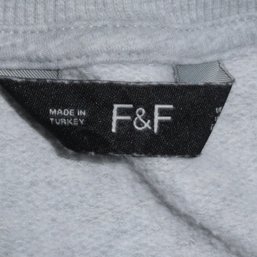F&F Disney Women Grey Christmas Mickey Sweatshirt UK 14