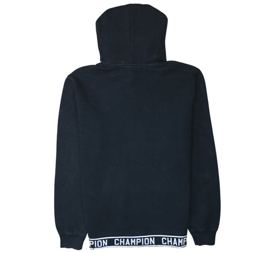 Champion Women's Black Large Pullover Hoodie with Logo Trim