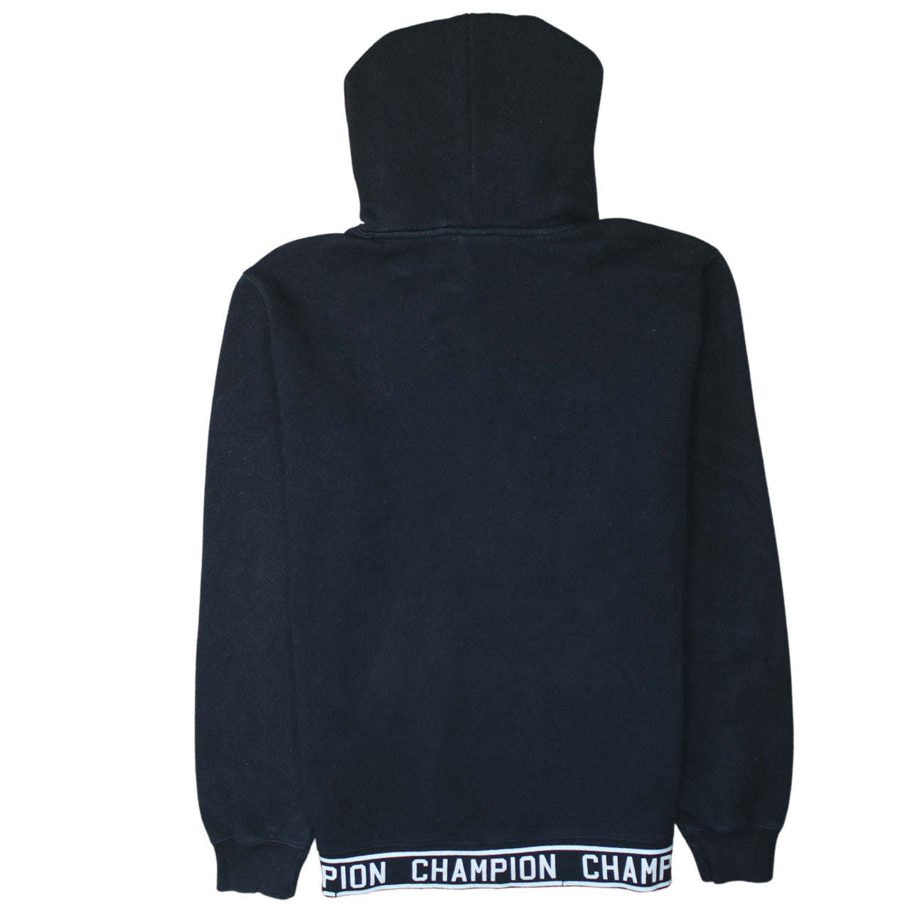 Champion Women's Black Large Pullover Hoodie with Logo Trim