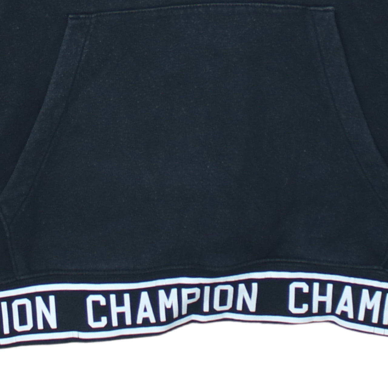 Champion Women's Black Large Pullover Hoodie with Logo Trim