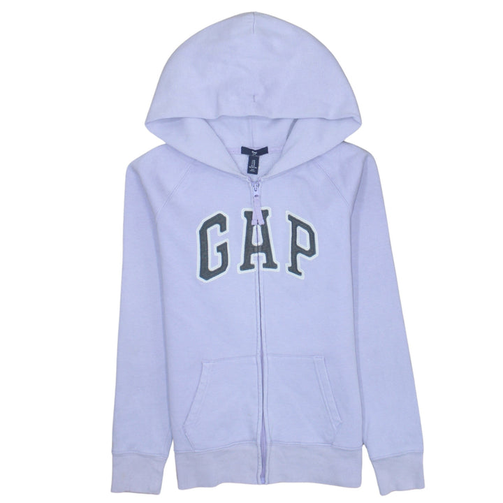 GAP Women Lilac Full Zip Hoodie M Size Hooded Sweatshirt