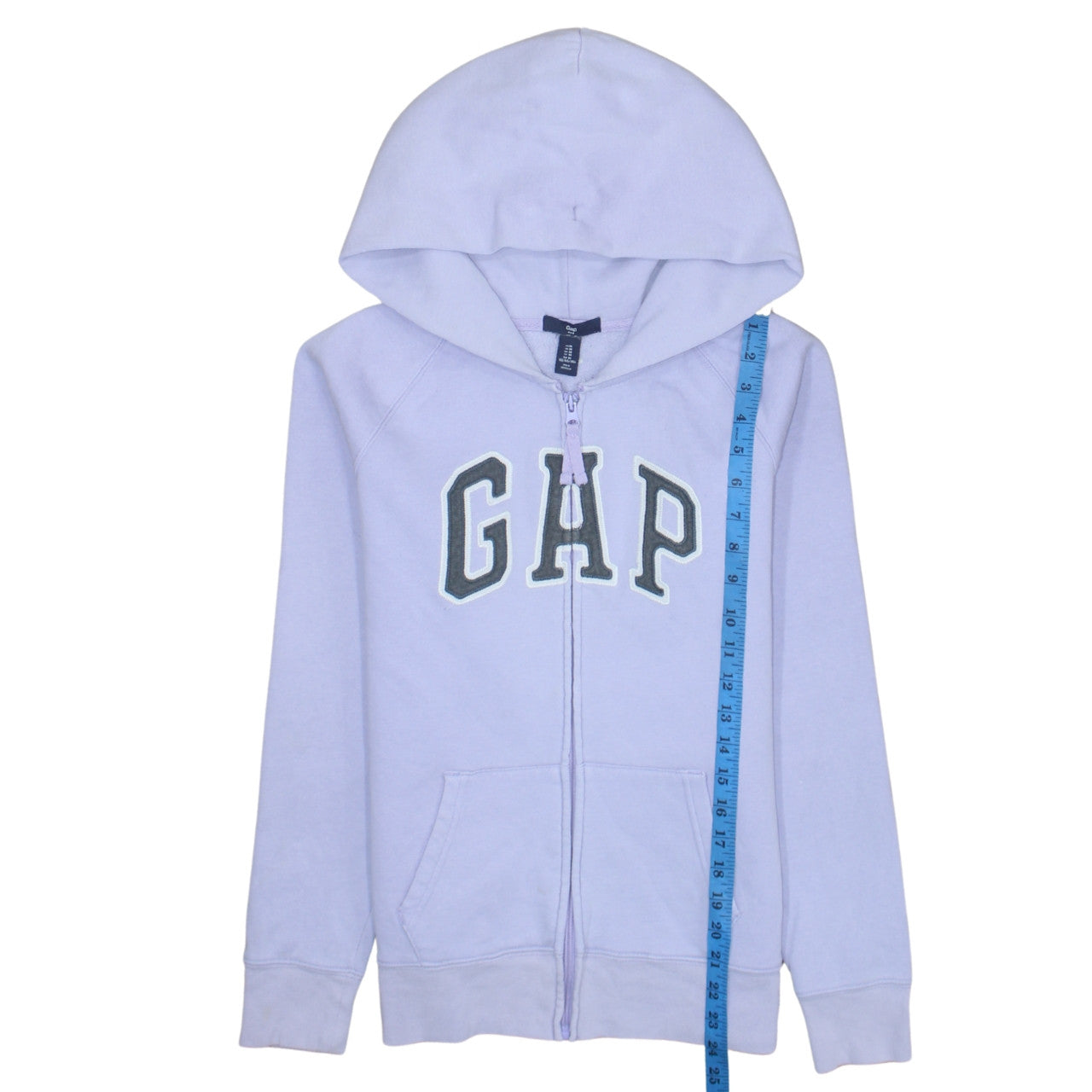 GAP Women Lilac Full Zip Hoodie M Size Hooded Sweatshirt