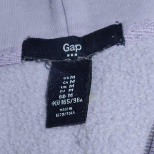 GAP Women Lilac Full Zip Hoodie M Size Hooded Sweatshirt