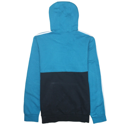Adidas Men's Blue Pullover Hoodie Size L Logo Sportswear