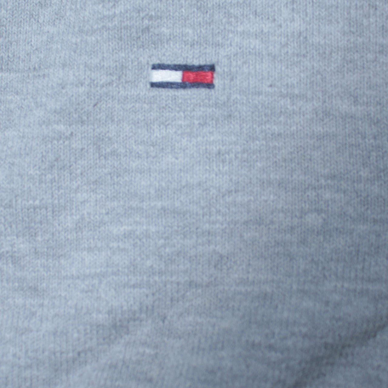 Tommy Hilfiger Men's Grey Cotton Crew Neck Pullover Jumper M