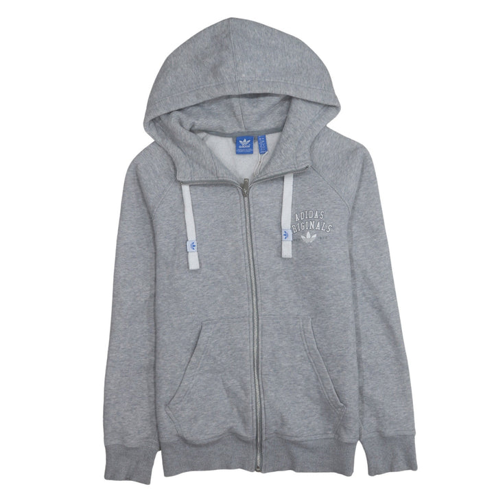 Adidas Originals Women's Grey Full Zip Hoodie Size 16