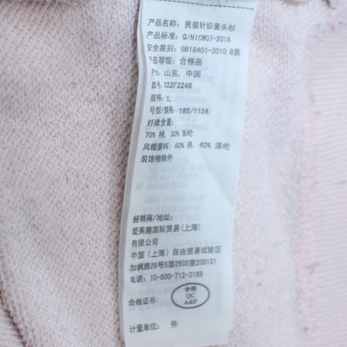 Hollister Womens Pink Hoodie XL Cotton Blend Graphic Print Pullover