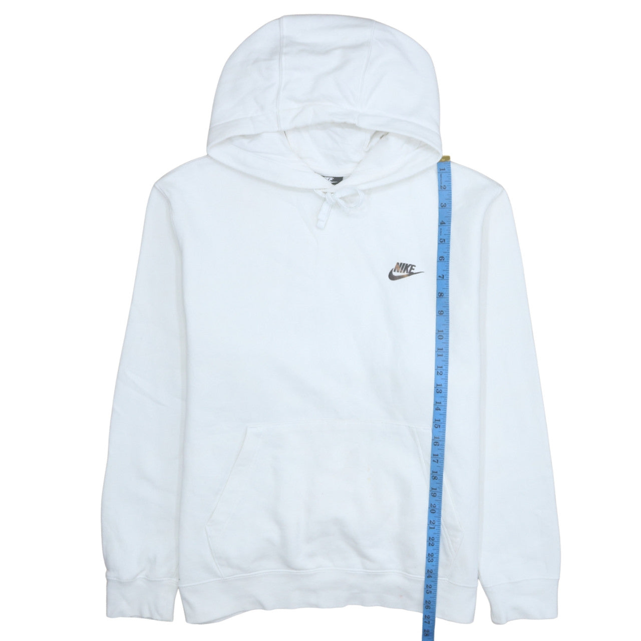 Nike Men's White Pullover Hoodie L Regular Fit Sportswear