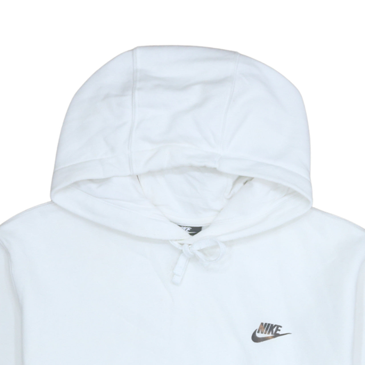 Nike Men's White Pullover Hoodie L Regular Fit Sportswear