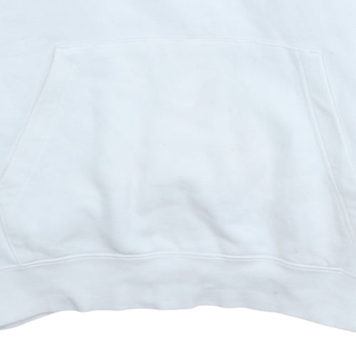 Nike Men's White Pullover Hoodie L Regular Fit Sportswear