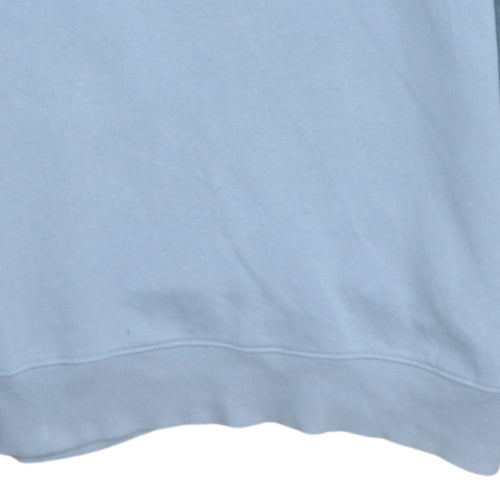 Under Armour Boys Blue Pullover Hoodie XL Colourblock Logo Fleece