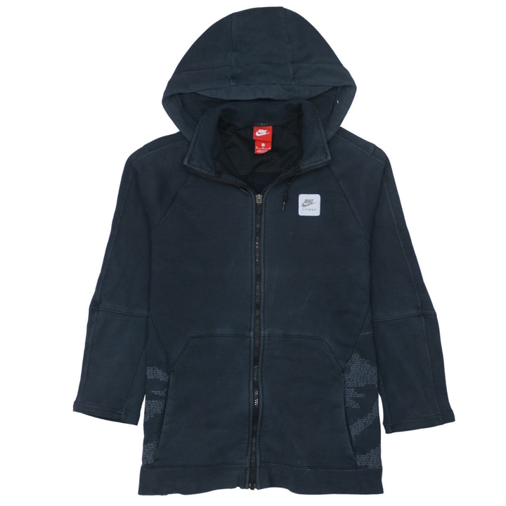 Nike Air Max Women’s Black Full Zip Hoodie Size M Cotton Blend