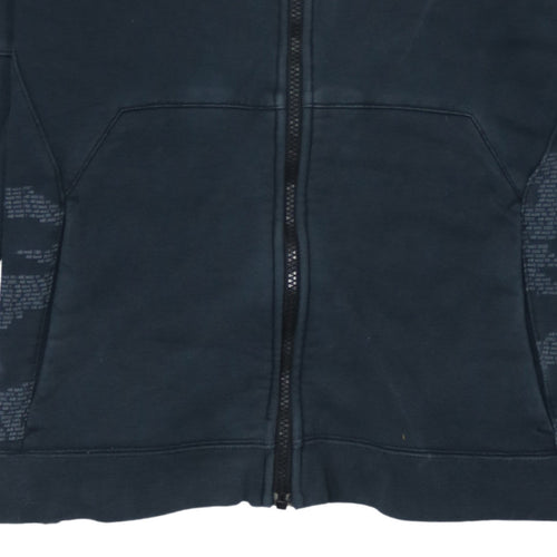 Nike Air Max Women’s Black Full Zip Hoodie Size M Cotton Blend