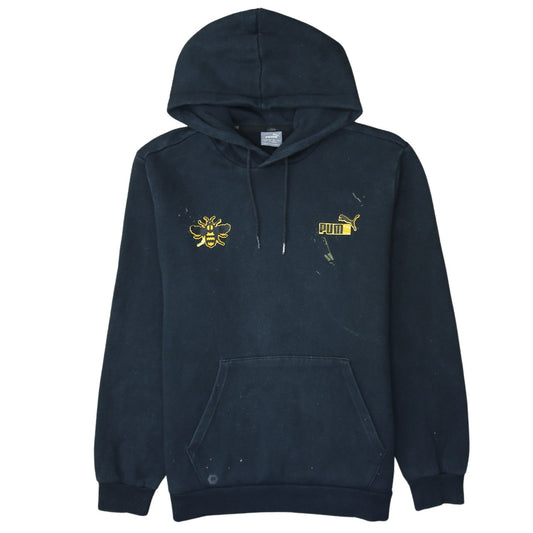 Puma Men's Black Bee Embroidered Pullover Hoodie Size M