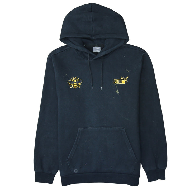 Puma Men's Black Bee Embroidered Pullover Hoodie Size M