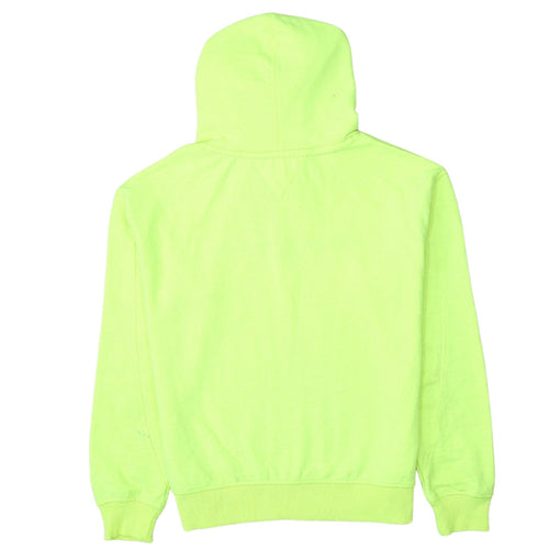 Tommy Hilfiger Boys Yellow Pullover Hoodie Size 176 Embroidered Logo