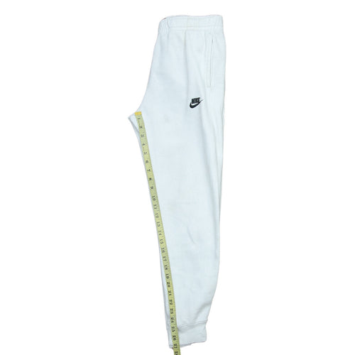 Nike Women's White Small Jogger Sweatpants Cotton Blend