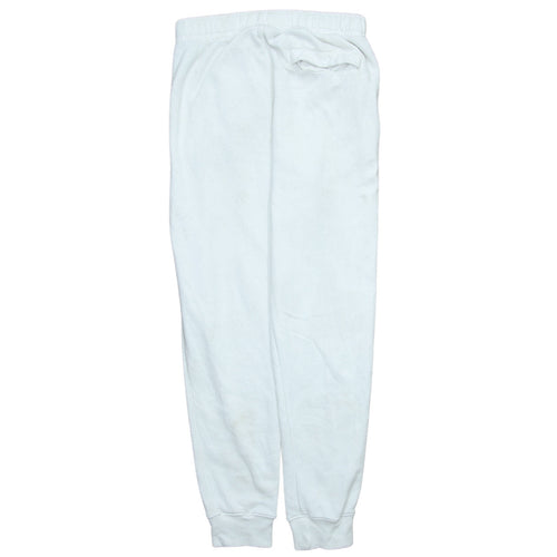 Nike Women's White Small Jogger Sweatpants Cotton Blend