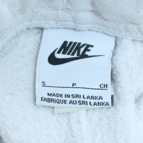 Nike Women's White Small Jogger Sweatpants Cotton Blend