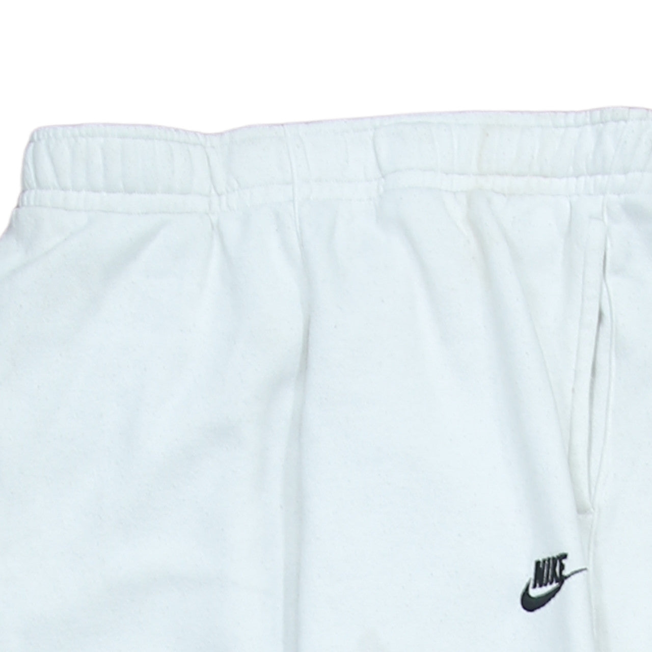 Nike Women's White Small Jogger Sweatpants Cotton Blend