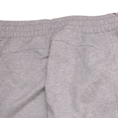 Puma Women's Grey Jogger Sweatpants Size 10 Elastic Waist