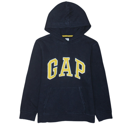 GAP Kids Boys Navy Blue Hoodie 13-14 Years Pullover Fleece Sweatshirt
