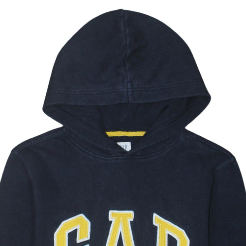 GAP Kids Boys Navy Blue Hoodie 13-14 Years Pullover Fleece Sweatshirt