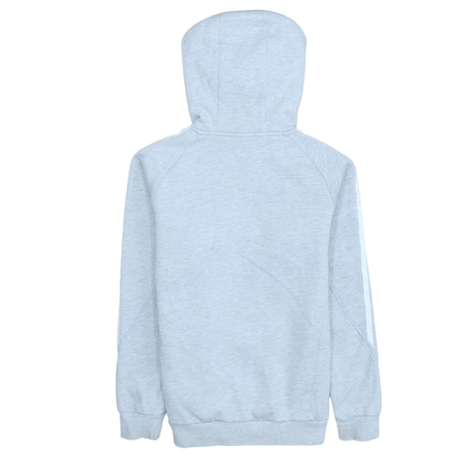 adidas Boys Grey Pullover Hoodie 13-14 Years Fleece Hooded Sweatshirt