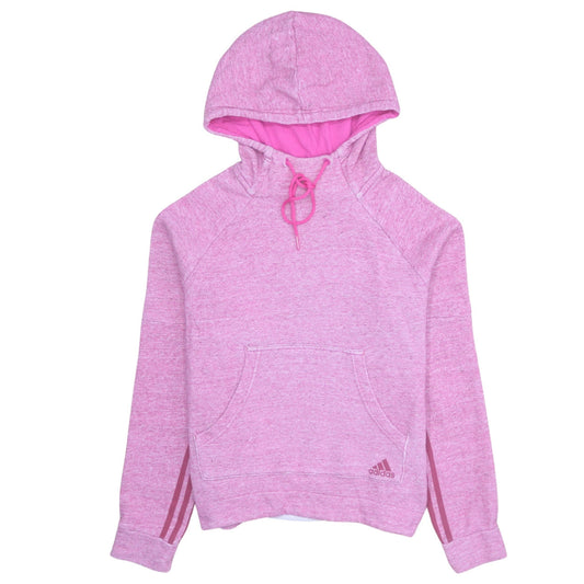 Adidas Womens Pink Pullover Hoodie Medium Hooded Sweatshirt