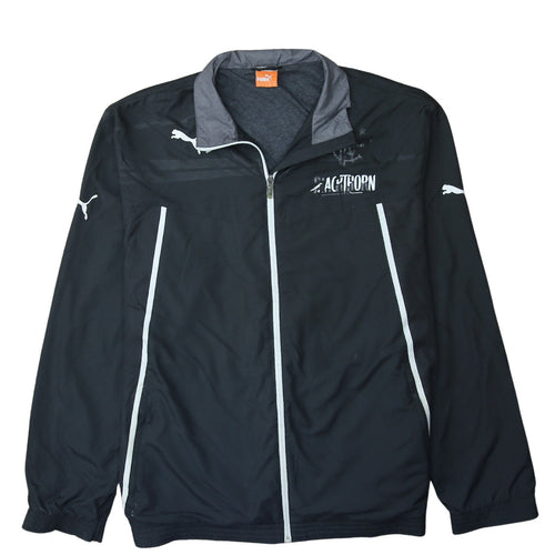 Puma Men's Black 2XL Track Jacket Lightweight Full Zip Sportswear