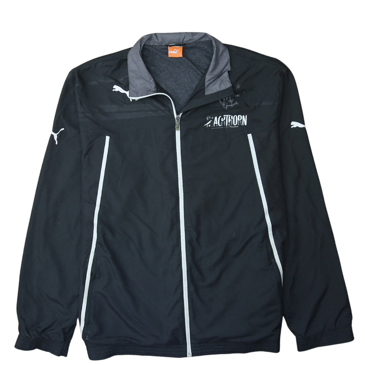Puma Men's Black 2XL Track Jacket Lightweight Full Zip Sportswear