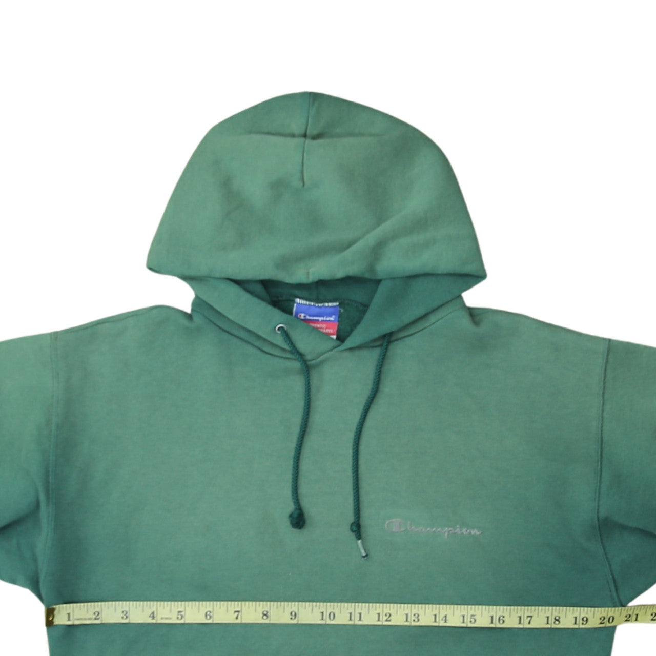 Champion Men's Green Pullover Hoodie M Regular Fit Fleece Sweatshirt
