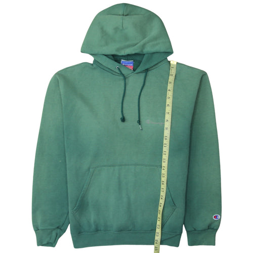 Champion Men's Green Pullover Hoodie M Regular Fit Fleece Sweatshirt