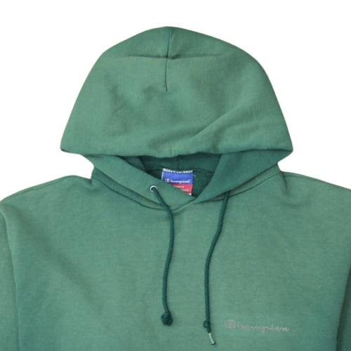 Champion Men's Green Pullover Hoodie M Regular Fit Fleece Sweatshirt