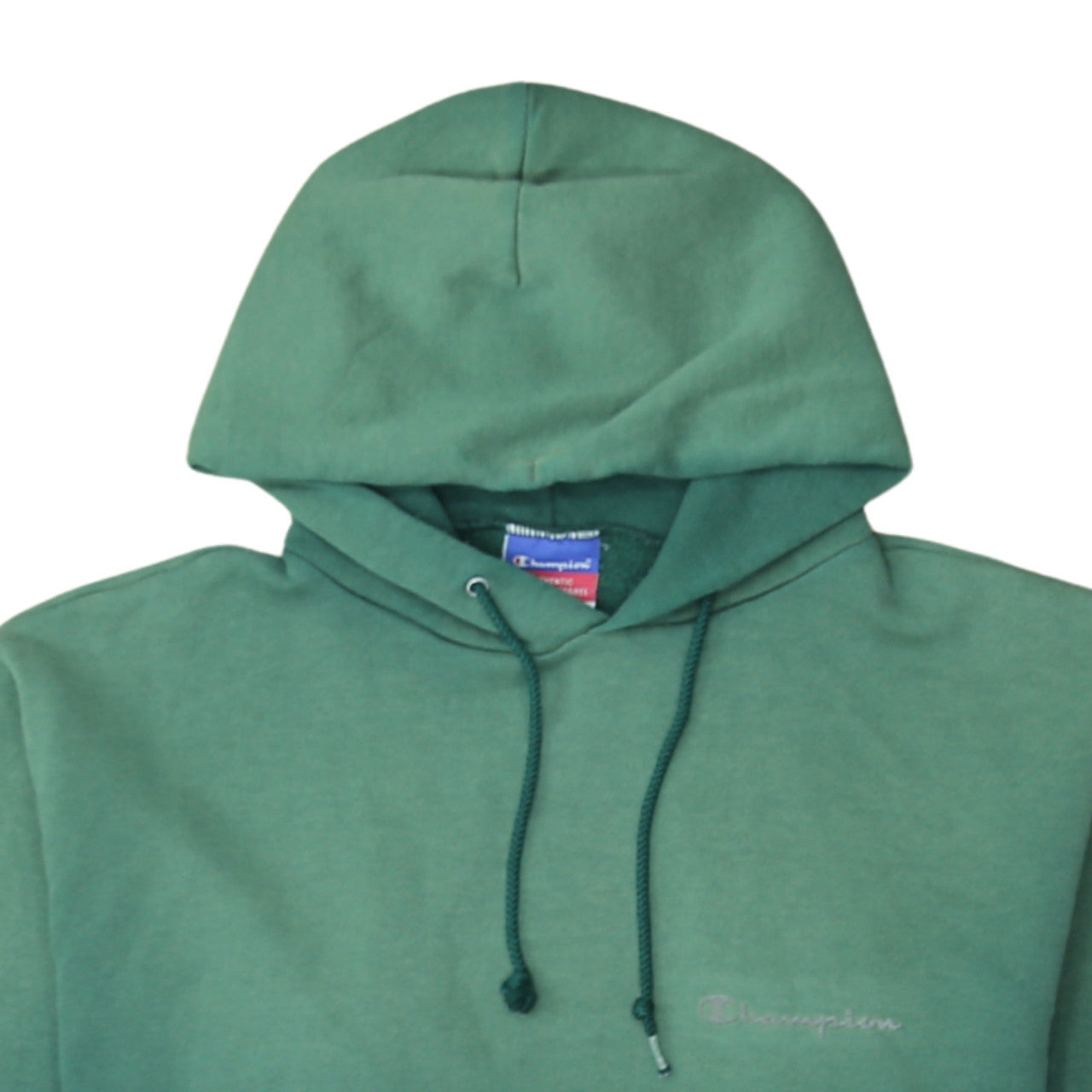 Champion Men's Green Pullover Hoodie M Regular Fit Fleece Sweatshirt