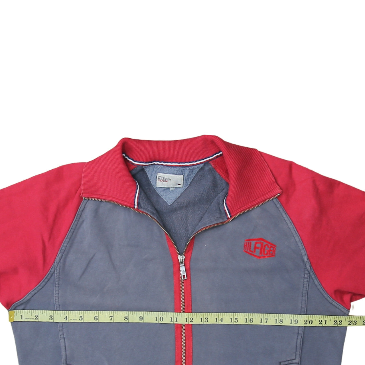Tommy Hilfiger Denim Men's Blue Red Track Jacket Size L