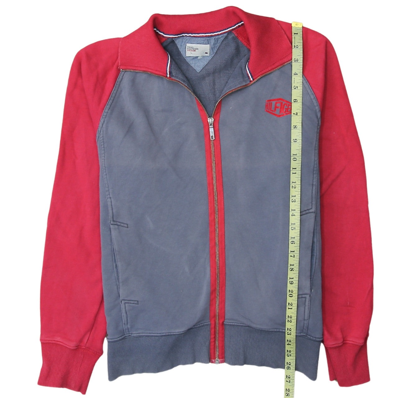 Tommy Hilfiger Denim Men's Blue Red Track Jacket Size L
