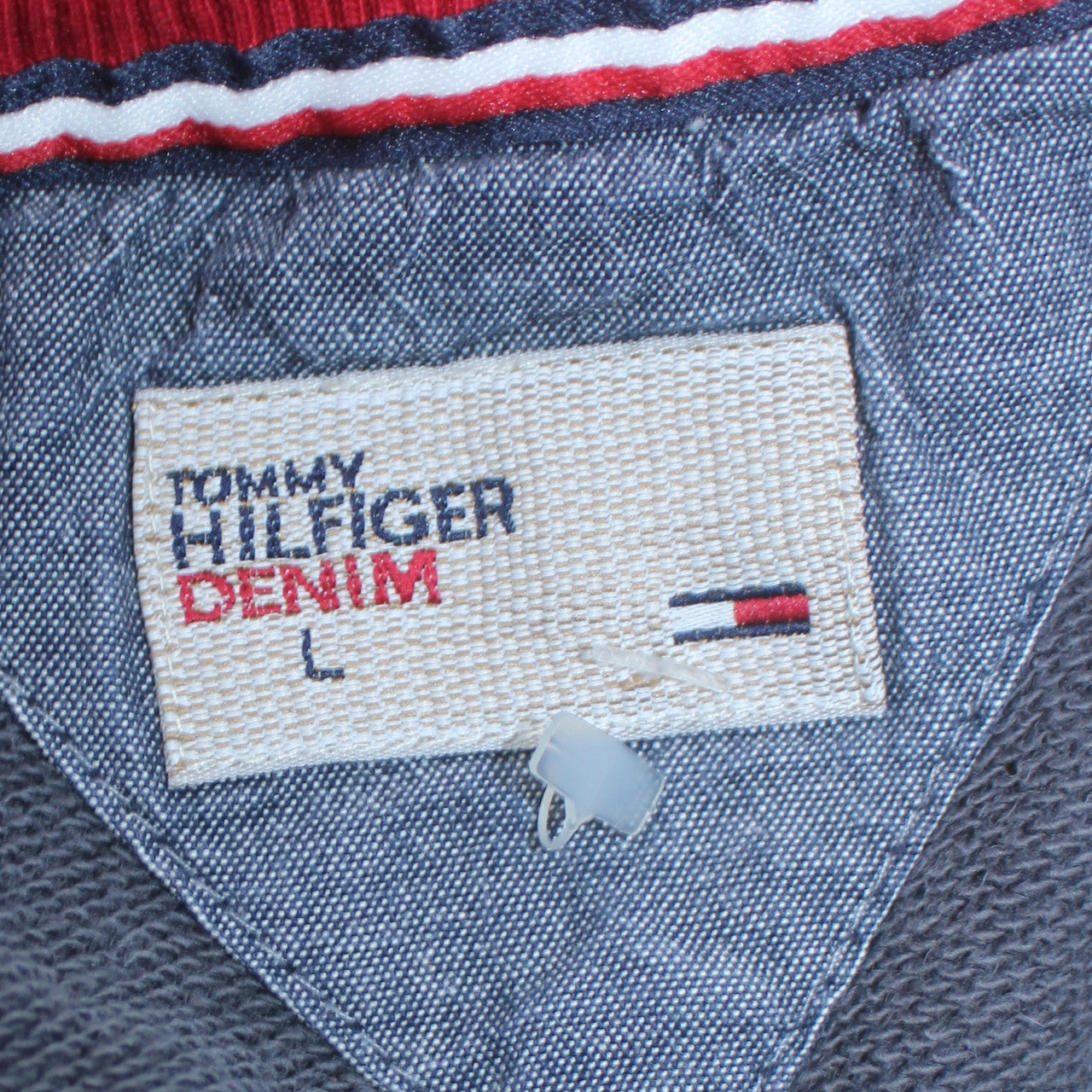 Tommy Hilfiger Denim Men's Blue Red Track Jacket Size L