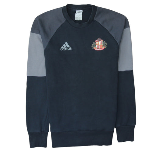 Adidas Men's Black Crew Neck Pullover Sweatshirt S Sunderland AFC