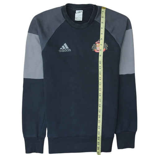 Adidas Men's Black Crew Neck Pullover Sweatshirt S Sunderland AFC