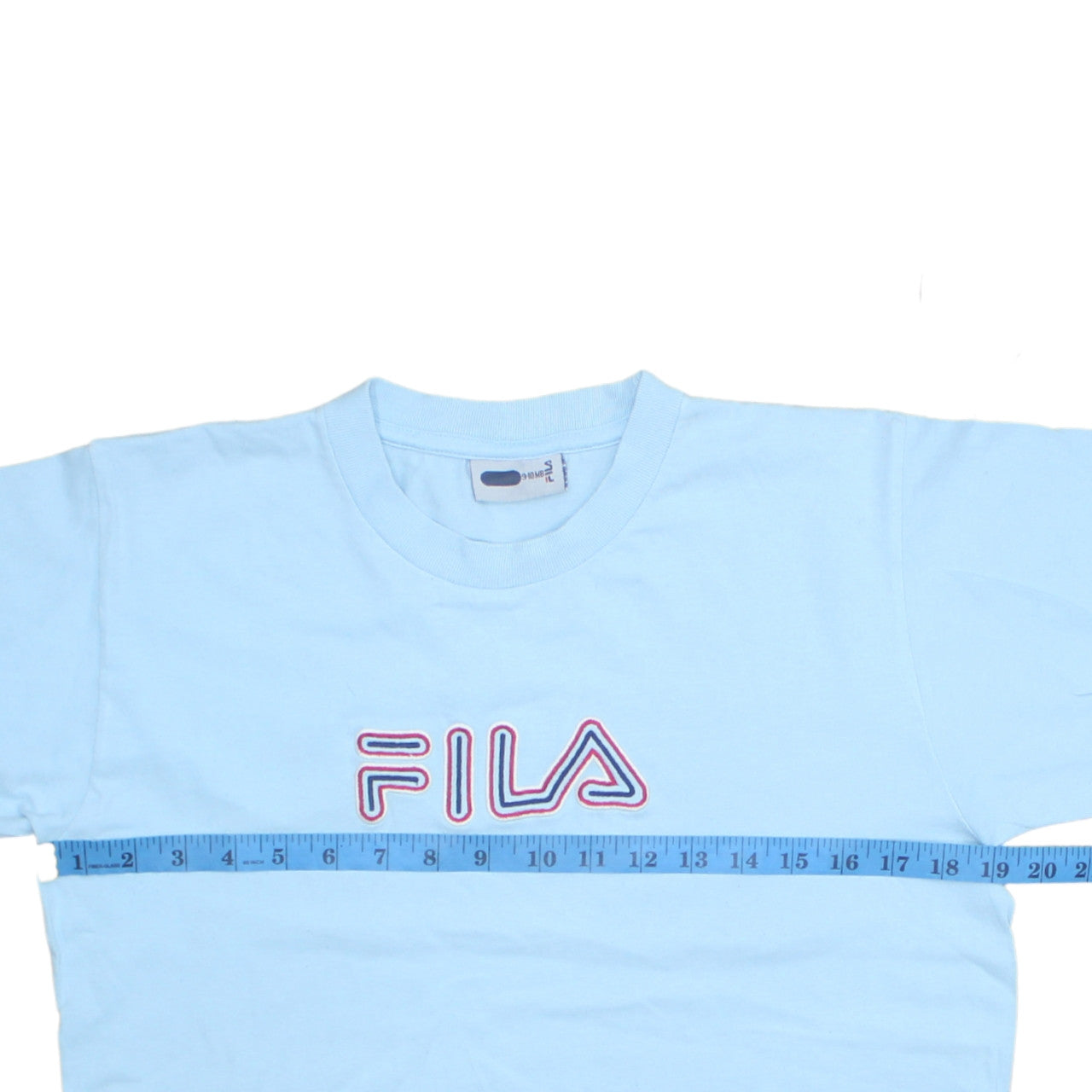 FILA Boys Blue 9-10 Years Logo Cotton Short Sleeve T-Shirt