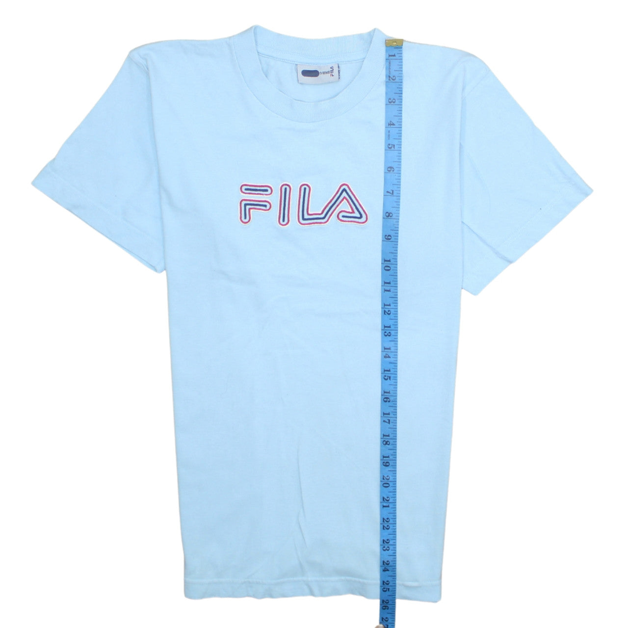 FILA Boys Blue 9-10 Years Logo Cotton Short Sleeve T-Shirt