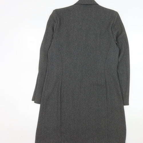 Essentials Women's Grey Size 12 Long Tailored Suit Jacket