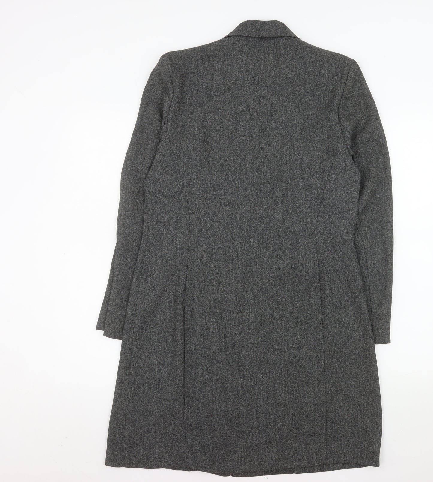 Essentials Women's Grey Size 12 Long Tailored Suit Jacket