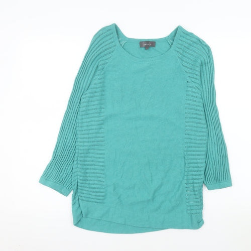 Marks and Spencer Per Una Women's Green Knit Blouse Size 12