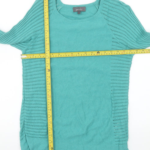 Marks and Spencer Per Una Women's Green Knit Blouse Size 12