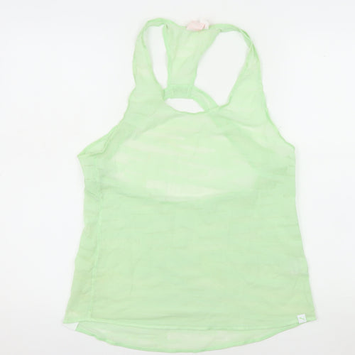 Puma Women's Green Racerback Mesh Tank Top Size 14