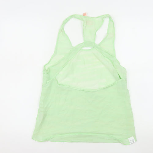 Puma Women's Green Racerback Mesh Tank Top Size 14