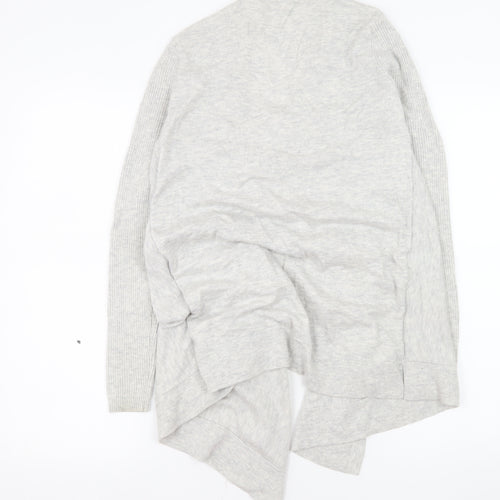 The White Company Women’s Grey Cardigan Size 12 Merino Wool Cotton Blend